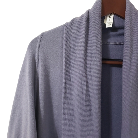 Athleta Ethereal Cocoon Wrap Cardigan Purple Sz S/M - Picture 4 of 13
